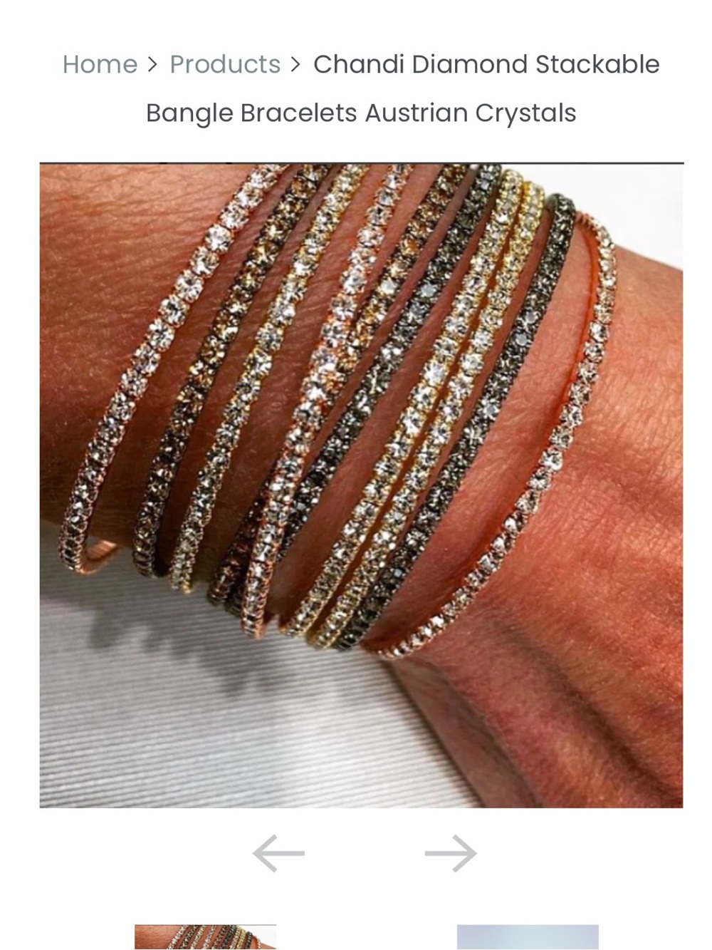 Layered Crystal Wrap Tennis Bracelet
